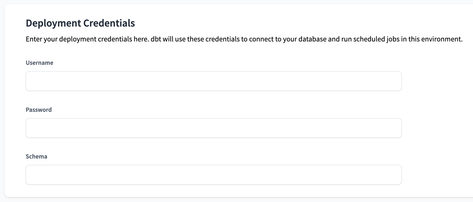 Postgres Deployment Credentials Settings Postgres Deployment Credentials Settings
